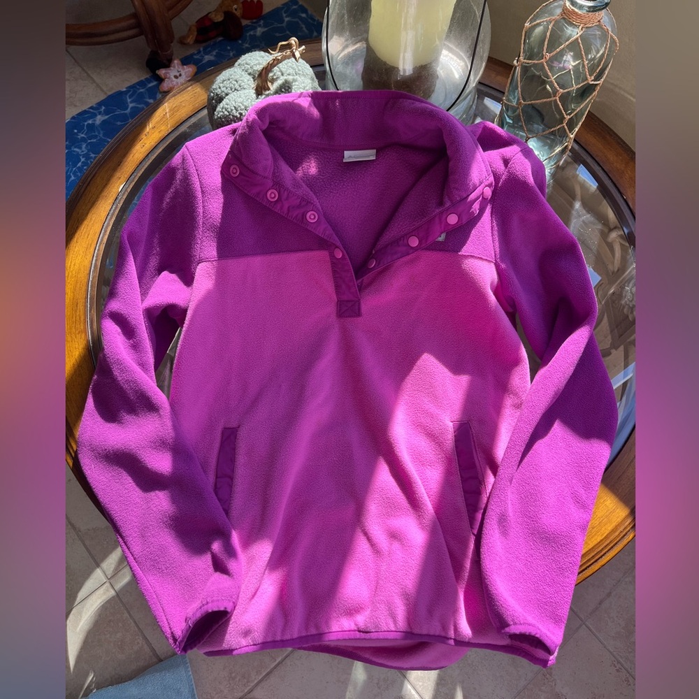 Columbia Magenta Fleece Pullover